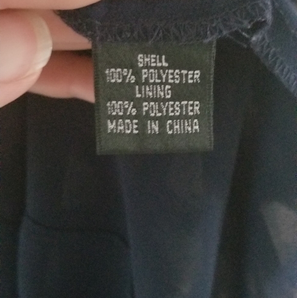 Adrianna Papell blue white ruffle sleveledress  2P - Picture 4 of 8